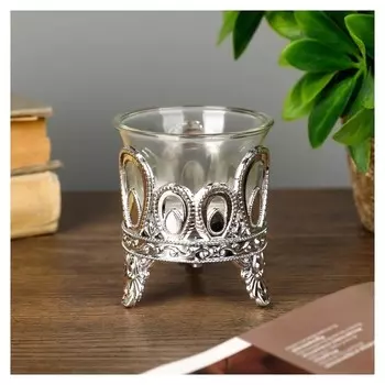 Подсвечник на 1 свечу "Капельки" 7х6х6 см