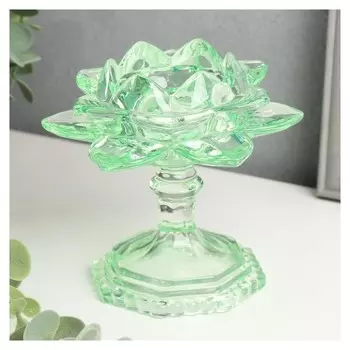 Подсвечник на 1 свечу "Лотос на ножке" 12,5х12х12 см