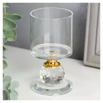 Подсвечник на 1 свечу "Прозрачность" 9,2х5х5 см