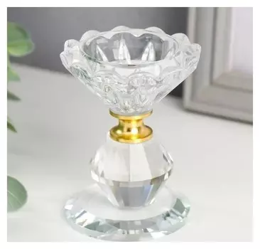 Подсвечник на 1 свечу "Распустившийся бутон" 9х7х7 см