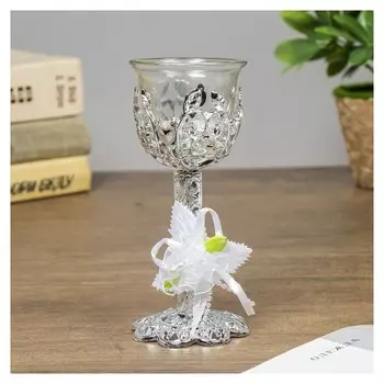 Подсвечник на 1 свечу "Сердцебиение" 14,5х6х6 см