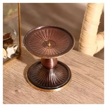 Подсвечник на 1 свечу "Сумана" латунь 8,5х8х8 см