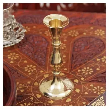 Подсвечник на 1 свечу "Талия" латунь 13х6х6 см