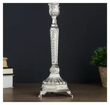 Подсвечник на 1 свечу "Узорный" 25х10х9,5 см