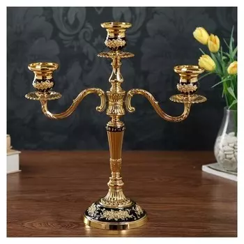 Подсвечник на 3 свечи "Розарий" 35,5х32х12 см