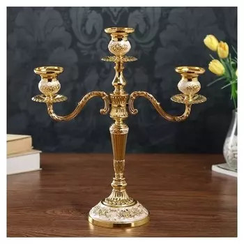 Подсвечник на 3 свечи "Розарий" 36,5х31,5х12 см