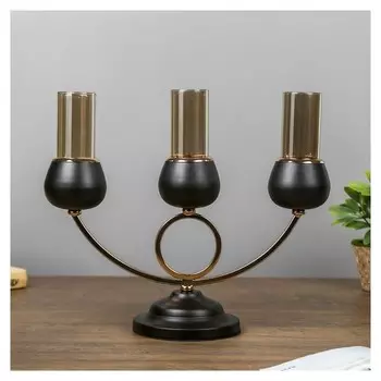 Подсвечник на 3 свечи Тёмный рыцарь 36х24х12 см