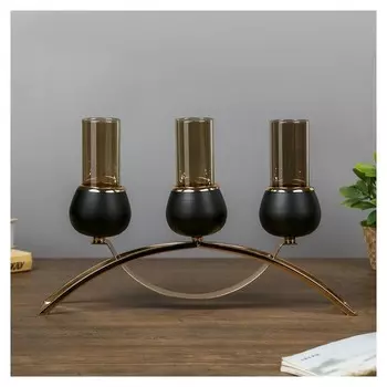 Подсвечник на 3 свечи Тёмный рыцарь 40х25х12 см