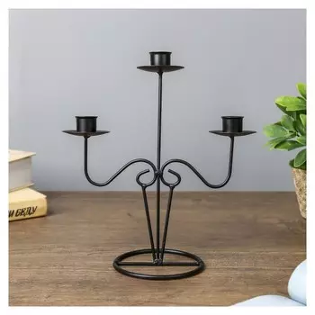 Подсвечник на 3 свечи Величие 23,5х20,5х9 см