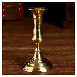 Подсвечник "Нико" латунь, 8х8х16 см
