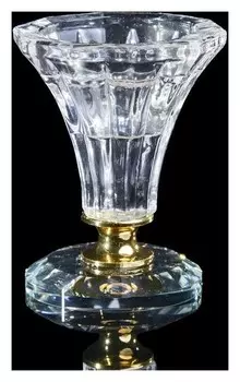 Подсвечник стекло на 1 свечу "Вазон" 7х5,5х5,5 см