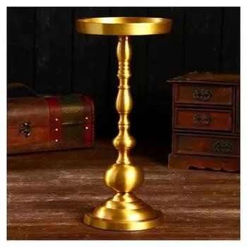 Подсвечник "Вилфрид" алюминий 16х16х35 см