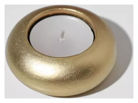 Подсвечник "Винтаж", 3х7 см, золото