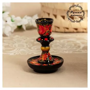 Подсвечник «Ягодка», 6×6×9 см, хохлома