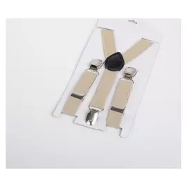 Подтяжки детские, ширина 2 см, цвет бежевый