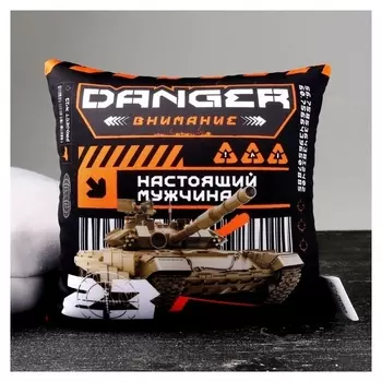 Подушка антистресс «Настоящий мужчина», 26 х 24 см