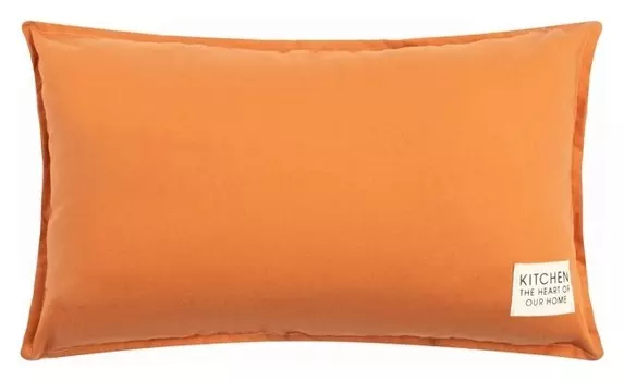 Подушка этель, 30х50+1 см, орнажевый, 100% хлопок