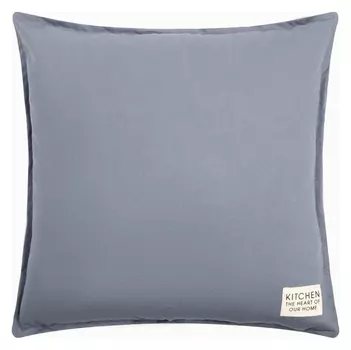 Подушка этель, 45х45+1 см, синий, 100% хлопок