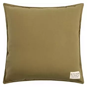 Подушка этель, 45х45+1 см, зеленый, 100% хлопок