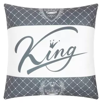 Подушка этель "King" 40х40 см, велюр, 100% п/э
