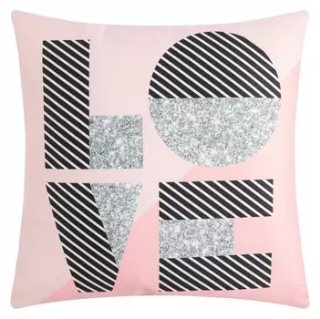 Подушка этель Love, 40х40 см, 100% п/э, велюр