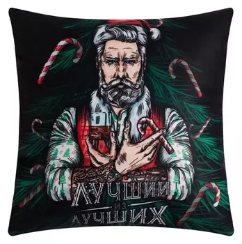 Подушка этель"Лучший из лучших" 40х40 см, 100% п/э, велюр