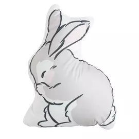 Подушка этель "Зая", 37.8*49 см, 100% п/э, велюр