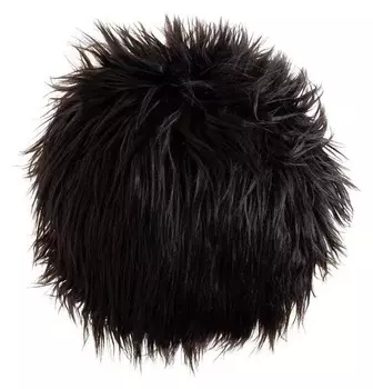 Подушка декоративная этель "Будуар" черный, D 40 см, 100% п/э