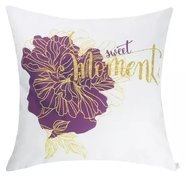 Подушка декоративная "Этель" Moment 55х55 см, 100% хлопок, синтепух
