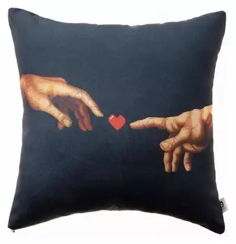 Подушка Касание, 35х35 см, габардин, 100% п/э