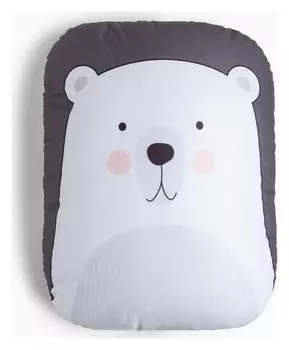 Подушка мишка 55*45 см, велюр, 100% п/э