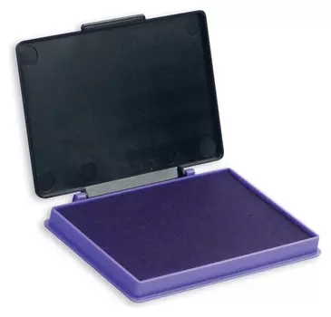 Подушка штемпельная настольная кores фиолетовая 7х11см пласт. 71576