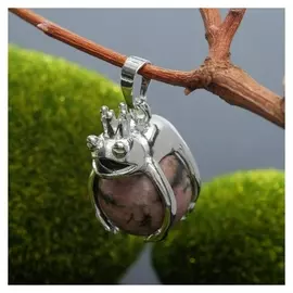 Подвеска царевна-лягушка "Родонит"