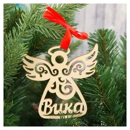 Подвеска на елку, ангел "Вика"