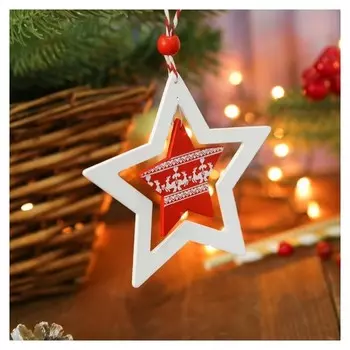 Подвеска новогодняя деревянная