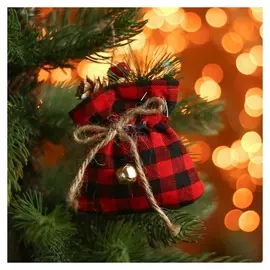 Подвеска новогодняя на ёлку Мешочек с подарками, 8х9 см