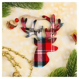 Подвеска новогодняя «Олень», клетка