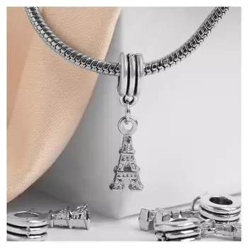 Подвеска "Париж", цвет серебро