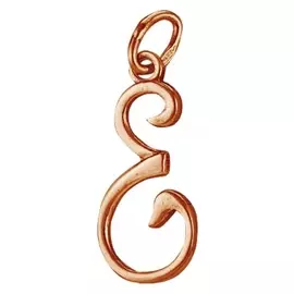 Подвеска позолота "Буква Е"