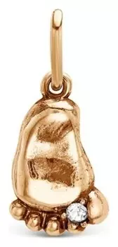 Подвеска позолота "Ножка"