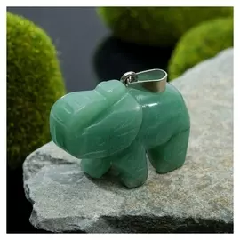 Подвеска слон "Авантюрин зелёный"