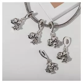 Подвеска "Свадьба", цвет белый в серебре