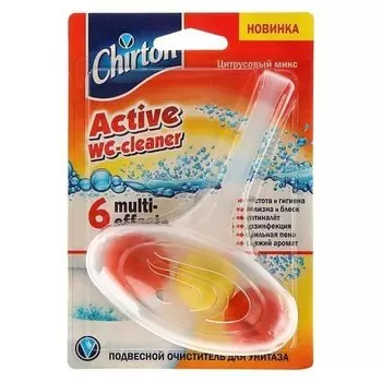 Подвесной очиститель для унитаза Chirton «Цитрусовый» шарики, 45 г