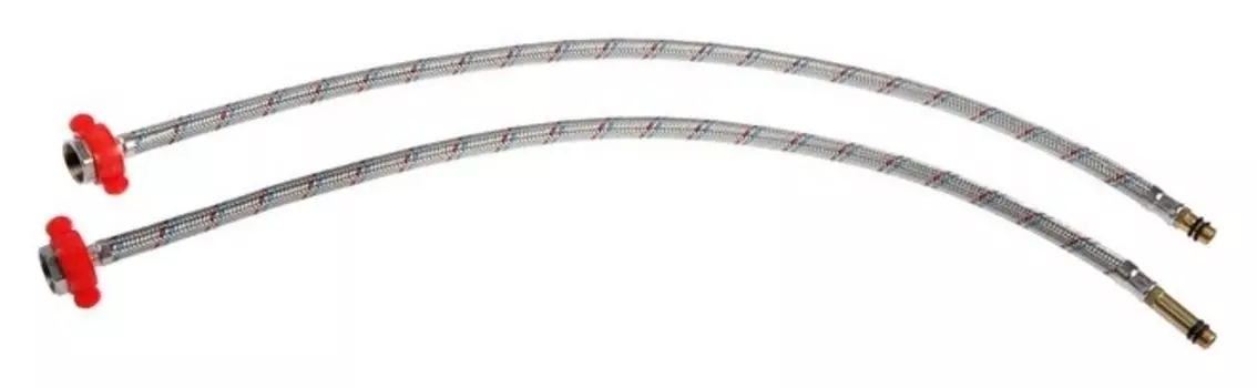 Подводка для смесителя Zein, гайка 1/2", штуцер м10, 60 см, ключ для монтажа, набор 2 шт