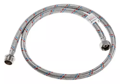 Подводка гибкая для воды Aqualine, внутренняя/наружная резьба 1/2", 100 Cм