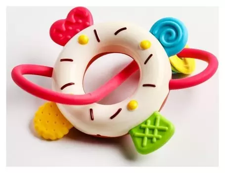 Погремушка Пончик с прорезывателем