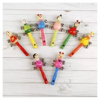 Погремушка с бубенцами «Букашки», цвета микс