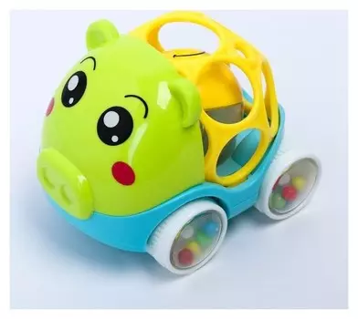 Погремушка «Зоо-машинка», с эластичными деталями, виды