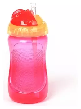 Поильник детский с трубочкой 340 мл от 9 мес