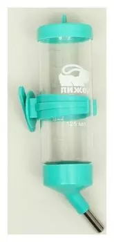 Поилка для грызунов "Пижон", 125 мл, бирюзовая